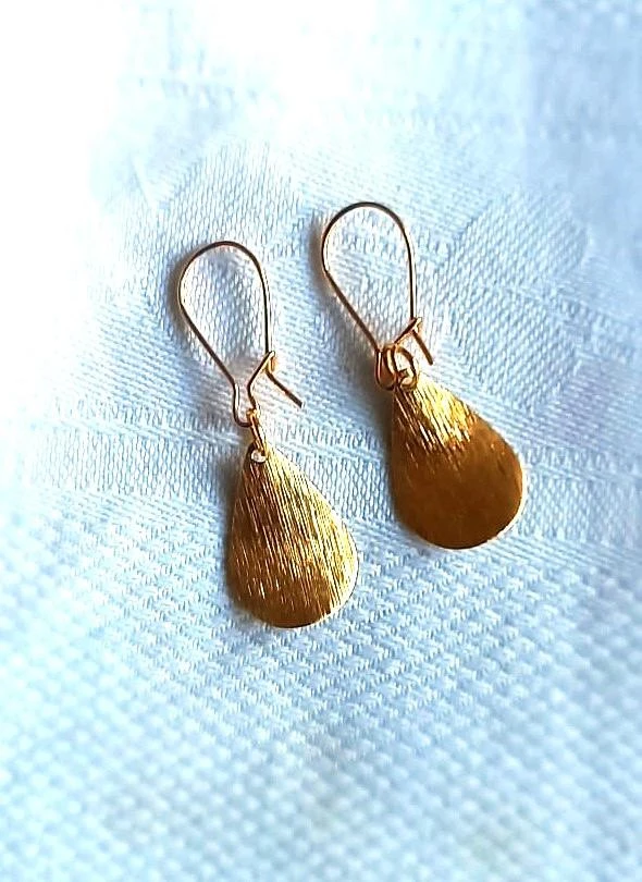 nieuwe gouden druppeloorbellen creatie – photo 4